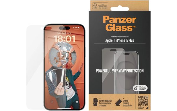 Panzerglass Displayschutz Classic Fit iPhone 15 Plus