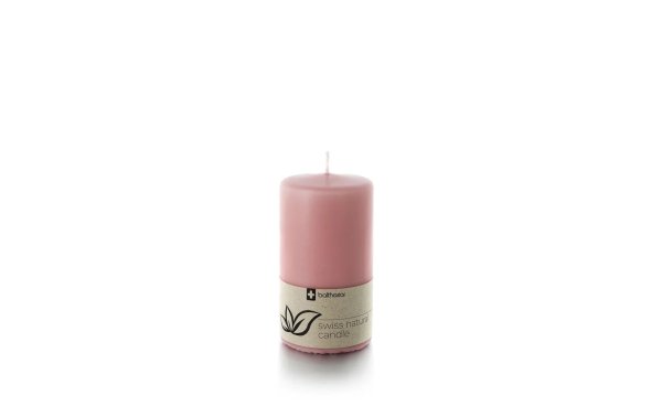 balthasar Zylinderkerze Swiss Natural Candle 12 x 6 cm Rosa