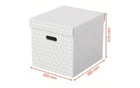 Leitz Aufbewahrungsbox Esselte Home Cube Gross, 3 Stück, Weiss