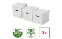 Leitz Aufbewahrungsbox Esselte Home Cube Gross, 3 Stück, Weiss