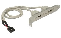 Delock Bracket 2x USB2.0 Pin Header intern