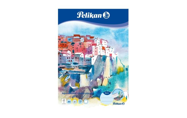 Pelikan Aquarellblock A4, 20 Blatt