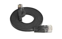 SLIM Slimpatchkabel Cat 6, UTP, 7.5 m, Schwarz