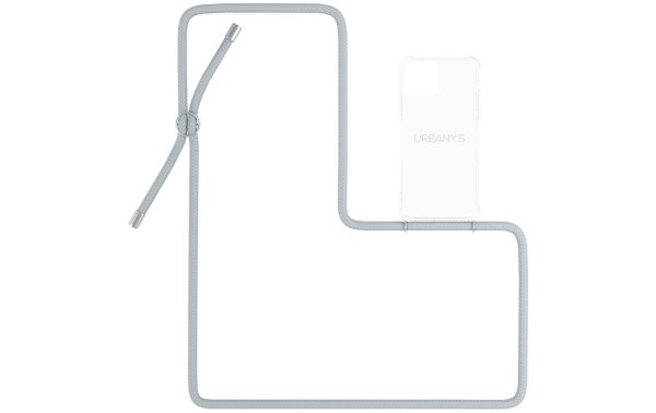 Urbanys Necklace Case iPhone 12 Mini Cloudy Sky Transparent