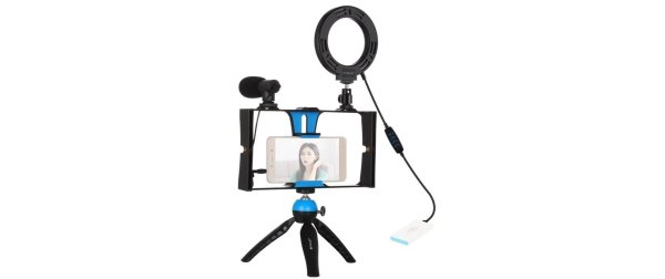 Puluz Videoleuchte Vlogging Set 4 in 1