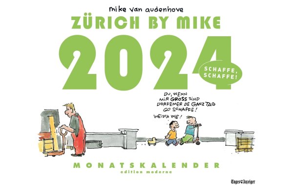 Simplex Monatskalender Zürich by Mike 2024