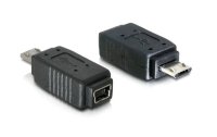 Delock USB 2.0 Adapter USB-MiniB Buchse - USB-MicroB Stecker