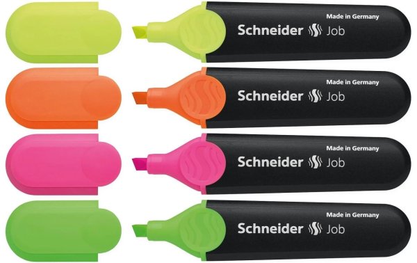 Schneider Textmarker Job 4er Etui