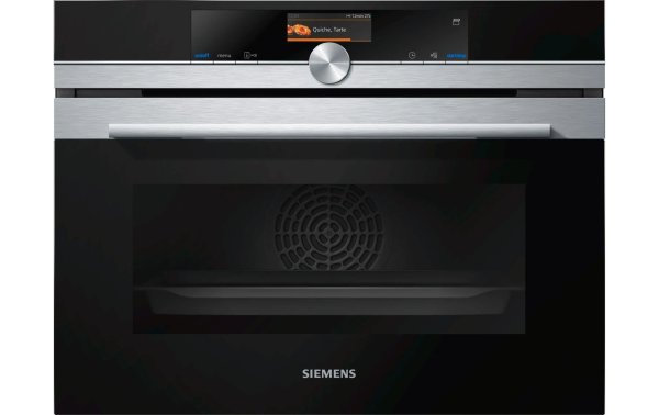 Siemens Einbaudampfbackofen CS656 GBS2 Schwarz/Silber A+