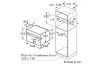 Siemens Einbaudampfbackofen CS656 GBS2 Schwarz/Silber A+