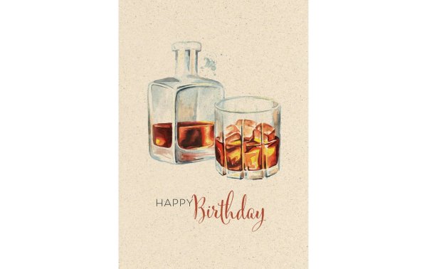 Natur Verlag Geburtstagskarte Whiskey A4