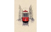 Natur Verlag Motivkarte Rotes Tram 17.5 x 12.2 cm