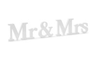 Partydeco Hochzeitsaccessoire Holzschrift Mr & Mrs 50...