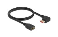 Delock Verlängerungskabel Rechts gewinkelt DisplayPort, 1 m