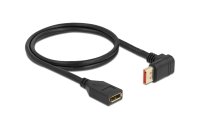 Delock Verlängerungskabel Oben gewinkelt DisplayPort, 1 m