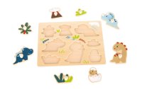 Spielba Holzspielwaren Holz-Puzzle Dino mit Griffli