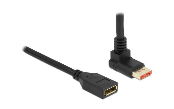 Delock Verlängerungskabel Oben gewinkelt DisplayPort, 2 m