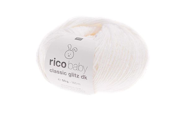 Rico Design Wolle Baby Classic Glitz dk 50 g Weiss