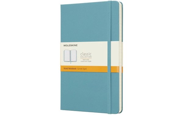 Moleskine Notizbuch Classic A5 Liniert, Hellblau Hardcover