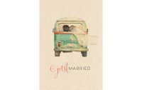 Natur Verlag Hochzeitskarte Just Married A4