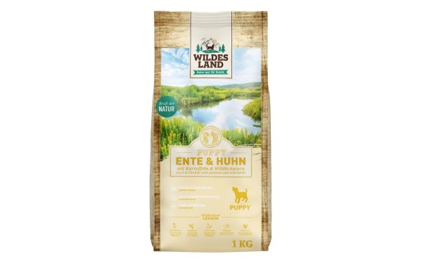 Wildes Land Trockenfutter Puppy Ente, Huhn & Kartoffel, 1 kg