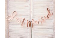 Partydeco Girlande Just Married 20 x 77 cm, Rosegold