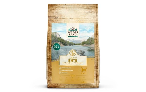 Wildes Land Trockenfutter Ente mit Kartoffeln & Wildkräutern, 4 kg