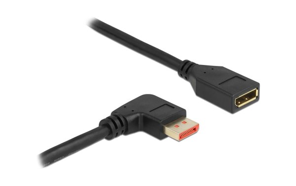 Delock Verlängerungskabel Rechts gewinkelt DisplayPort, 2 m