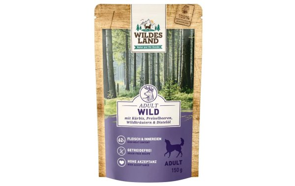 Wildes Land Nassfutter Wild mit Kürbis & Preiselbeeren 150 g