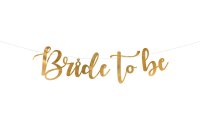 Partydeco Girlande Bride to be 80 x 19 cm, Gold