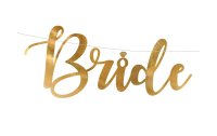 Partydeco Girlande Bride to be 80 x 19 cm, Gold