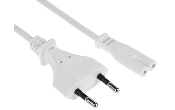 FURBER.power Netzkabel C7-T26 1.0 m Weiss