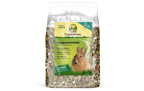 Copacabana Hauptfutter Zwergkaninchenfutter Comfort, 4 kg