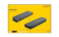 Delock KVM Switch 4 Port HDMI mit USB 3.0 und Audio 4k 60Hz