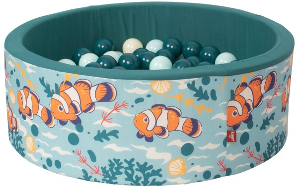 Knorrtoys Bällebad Soft Clownfish 150 Bälle beige/light mint/dark sea