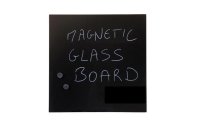 Bi-Office Magnethaftendes Glassboard 48 cm x 48 cm, Schwarz