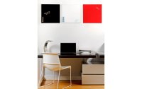 Bi-Office Magnethaftendes Glassboard 48 cm x 48 cm, Schwarz