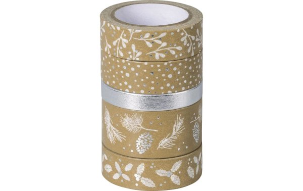 Heyda Washi Tape Nature Silber