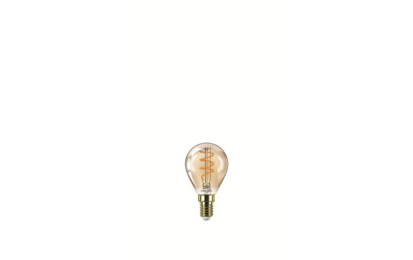 Philips Lampe LEDcla 15W E14 P45 GOLD D Warmweiss