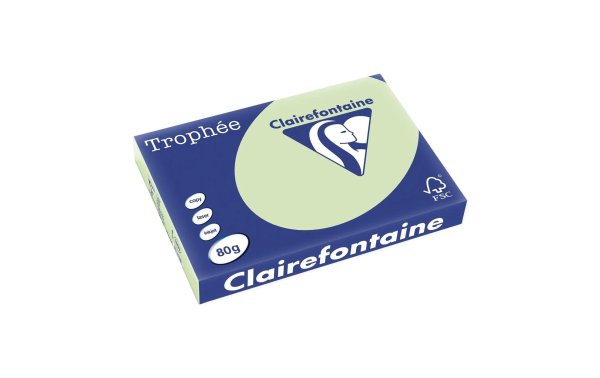 Clairefontaine Kopierpapier Trophée Colored Copy FSC A4, ,80 g/m², Jadegrün