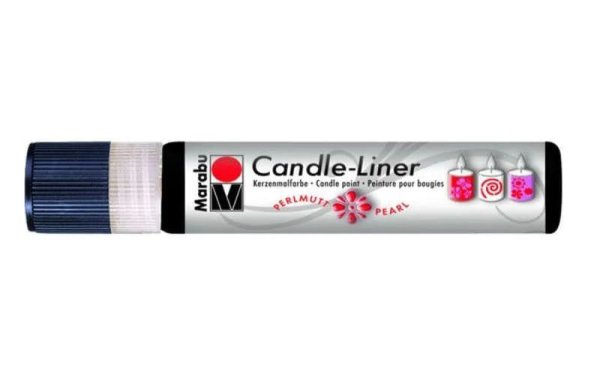 Marabu Kerzenmalfarbe Candle-Liner 25 ml, Schwarz