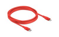 Delock USB-Kabel USB C - Lightning 2 m, Rot