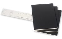 Moleskine Notizbuch XL Blanko, 120 Seiten, 3er Set