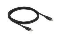 Delock USB-Kabel USB C - Lightning 1 m, Schwarz
