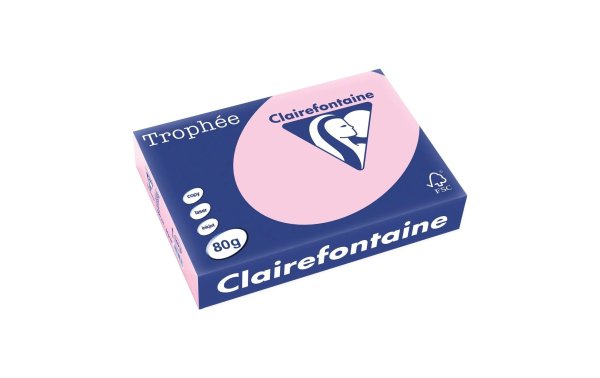 Clairefontaine Kopierpapier Trophée Colored Copy FSC A4, Rosa, 80 g/m²