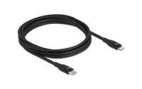 Delock USB-Kabel USB C - Lightning 2 m, Schwarz