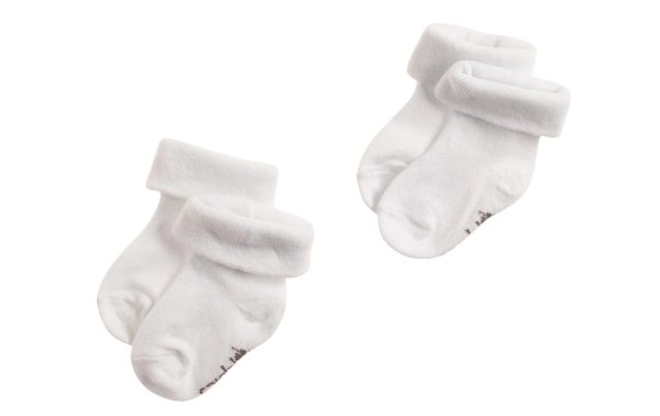 noppies Socken Beef 2er Set Weiss 0-3 Mt.