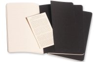 Moleskine Notizbuch A5 Liniert, Schwarz, 3-teilig