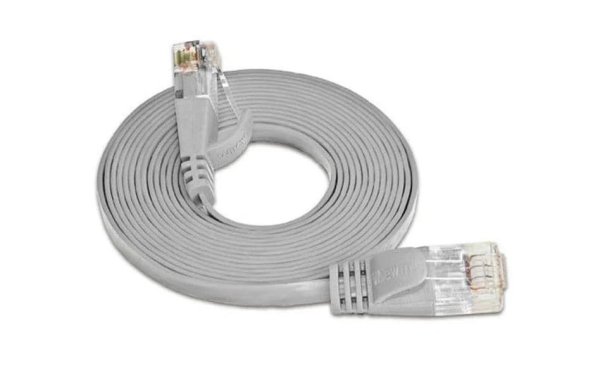 SLIM Slimpatchkabel Cat 6, UTP, 25 m, Grau