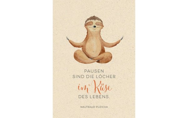 Natur Verlag Motivkarte Faultier 17.5 x 12.2 cm